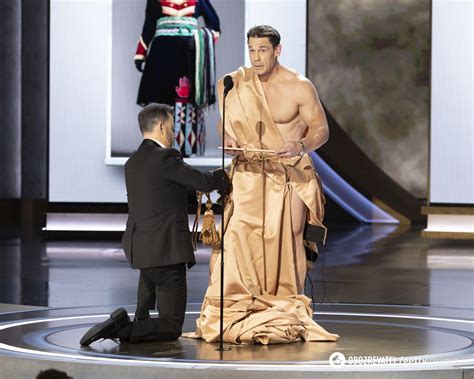 John Cena Took To The Oscars Stage Completely Naked Why Photo