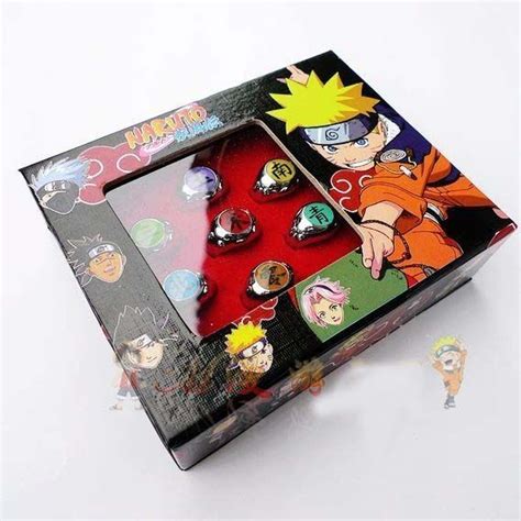 Hot Sell ! Naruto Rings /NARUTO Akatsuki Cosplay Members Ring Set From ...