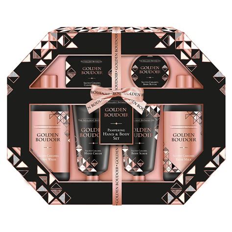 Buy Golden Boudoir Salted Caramel Pampering 6 Piece Bath And Body T Set Mydeal