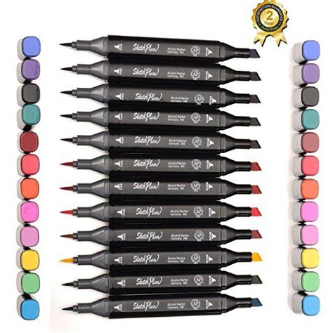 Magicdo® 12 Pcs Blanconegro Marker Pen Set Colorido Impermeable Y Lavable Perfume Barato