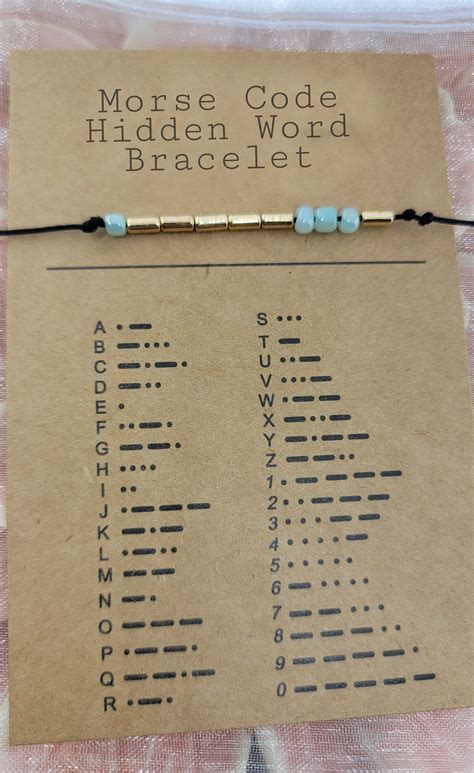 Morse Code Bracelet Etsy Morse Code Bracelet Morse Code Words