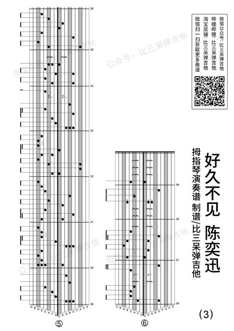 好久不见 陈奕迅 Kalimba Tabs Kalimba Tribe