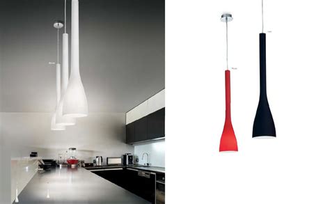 Ideal Lux Flut Sp 1 Small Suspension Red