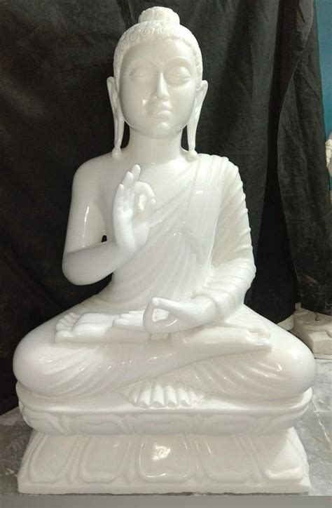 Jaipurcrafts Handmade Buddha Marble Statue Sizedimension 27 Inch At Rs 55000 In Jaipur