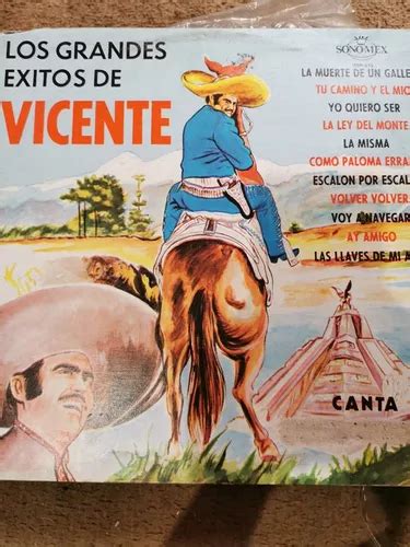 Disco Lp Vicente Fernandez Los Grandes Exitos Canta MercadoLibre