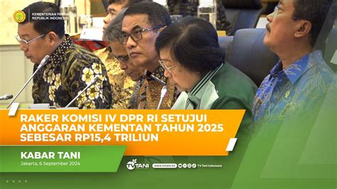 Komisi Iv Sepakati Pagu Anggaran Kementan Tahun Anggaran Senilai