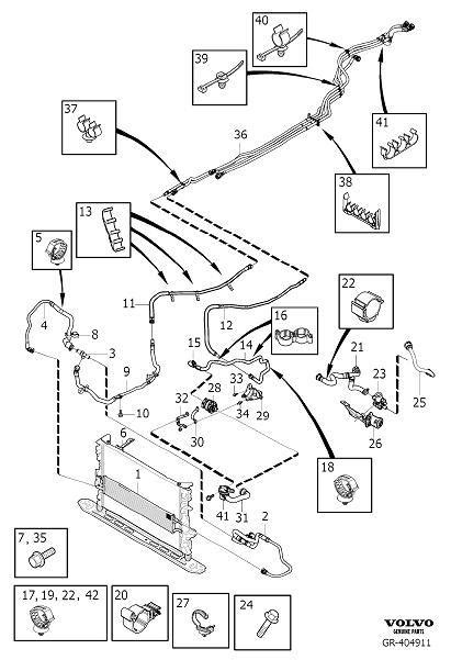 Volvo Xc Retainer Cooler And Connection Fittings Erad Cooling