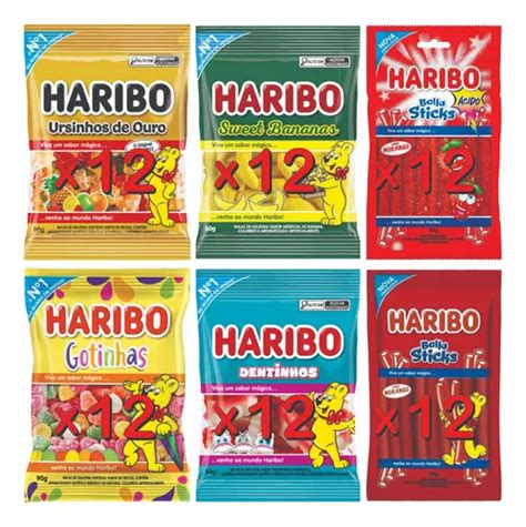 Kit Caixas De Balas Haribo V Rios Sabores Atacado