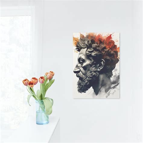 Stoic Wall Art for Living Room Philosophy Painting Impressionist Art ...