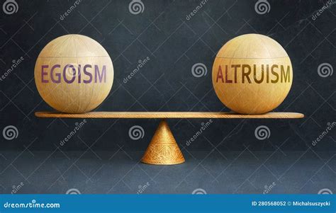 Egoism And Altruism In Balance A Metaphor Showing The Importance Of