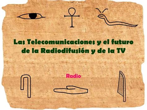 PPT Las Telecomunicaciones y el futuro de la Radiodifusión y de la TV