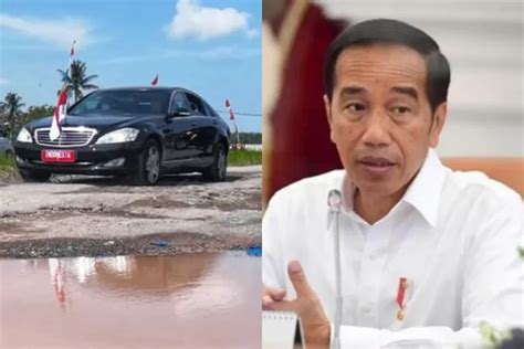 Nekat Jokowi Jajal Sensasi Lintasi Jalan Rusak Di Lampung Yang Viral