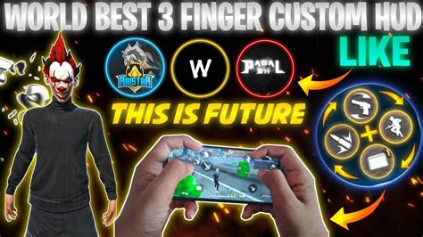 TOP 3 BEST CUSTOM HUD FREE FIRE 3 FINGER CLAW BETTER THAN PC PLAYERS