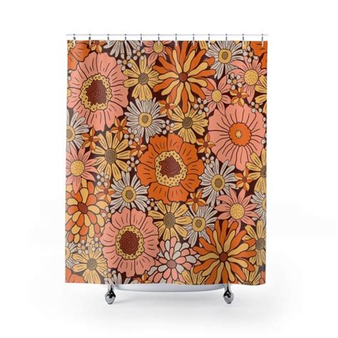 70s Shower Curtain Etsy