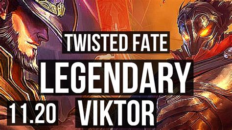 TWISTED FATE Vs VIKTOR MID 9 0 7 67 Winrate Legendary EUW