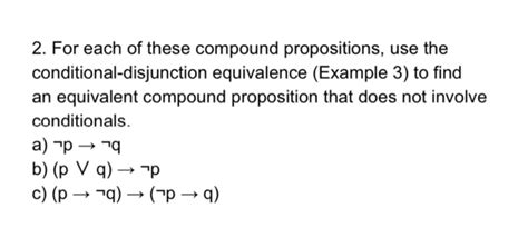 Solved 2. For each of these compound propositions, use the | Chegg.com