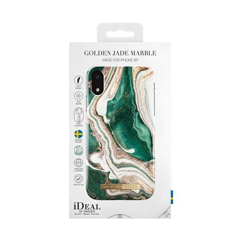 Ideal Of Sweden Fashion Case Cover Golden Jade Marble Iphone Xr