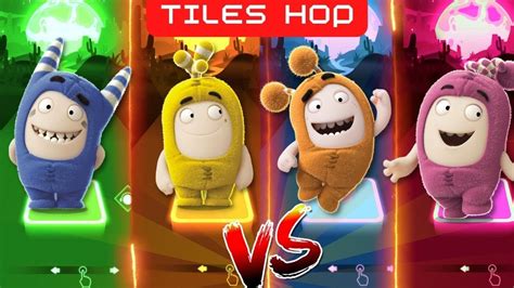 Blue Oddbods Vs Yellow Oddbods Vs Purple Oddbods Vs Brown Oddbods Tiles