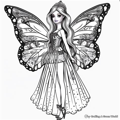 Barbie Fairy Coloring Pages - Free & Printable!