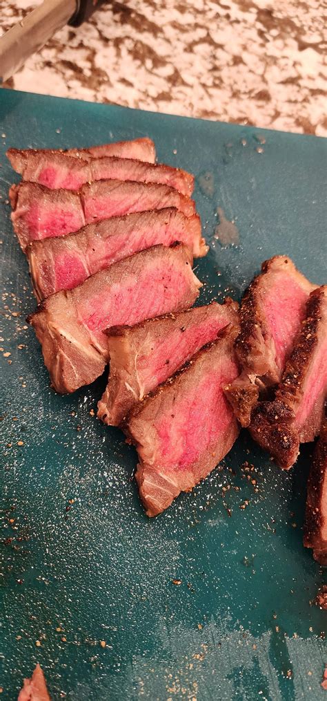1st time using sous vide and 1st time reverse searing a steak. Super