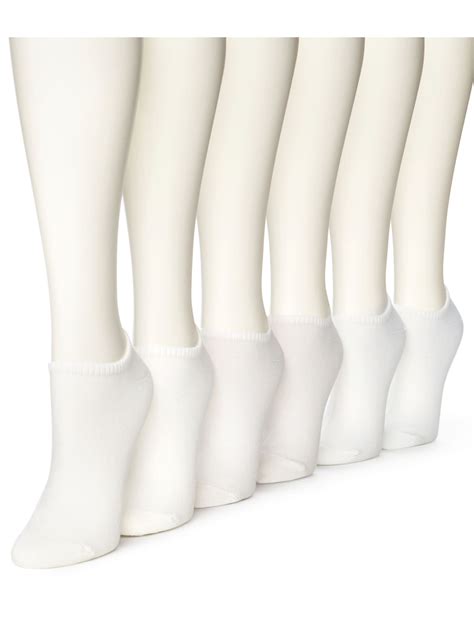 Hue Cotton Liner Socks 6 Pairs Os White U6421 For Sale Online Ebay