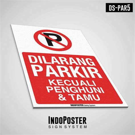 Jual Safety Sign K Pvc Rambu Dilarang Parkir Di Depan Pintu Pagar