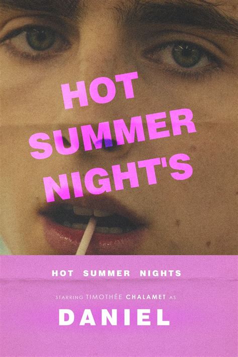 Hot Summer Nights Movie Poster Timoth E Chalamet