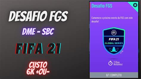 FIFA 21 DME SBC DESAFIO FGS 2 YouTube