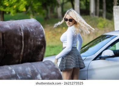 4 Thousand Blonde Mini Skirt Royalty Free Images Stock Photos Pictures Shutterstock