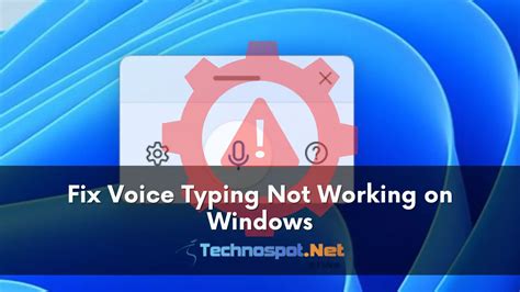 Fix Voice Typing Not Working On Windows Pc