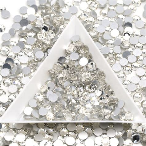 Resin Clear Crystal Non Hot Fix Rhinestones Pcs Resin Etsy