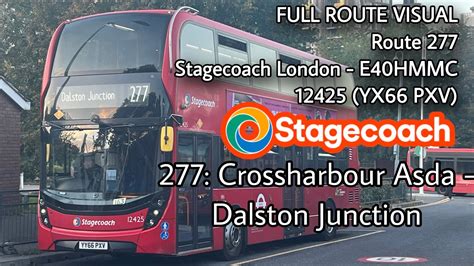 FULL ROUTE VISUAL 277 Crossharbour Asda Dalston Junction