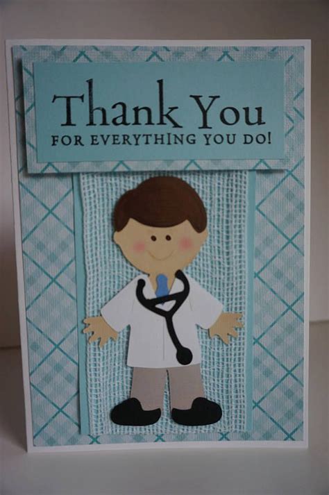 Doctor Thank You Card Etsy Cards Thank You Cards Punch Cards