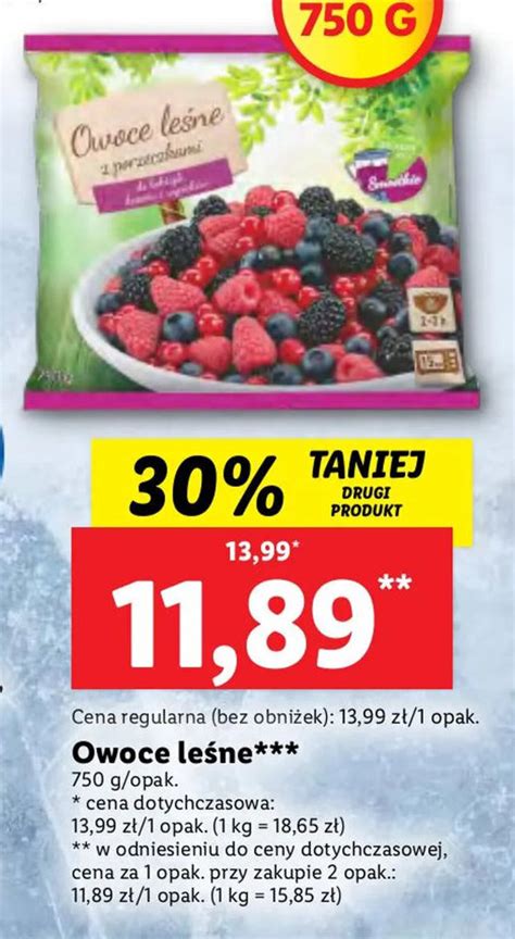 Promocja Owoce leśne 750g w Lidl