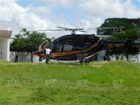 En helicóptero de SSP trasladan a herido en accidente en vía Tekax Catmís