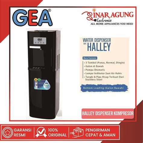 Jual Cod Dispenser Galon Bawah Gea Halley Low Watt In Garansi Resmi