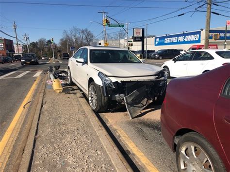 1 Taken To Hospital After Crash Knocks Down Traffic Pole On Hylan