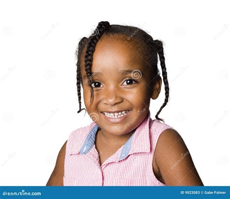 Sourire De Latino De Fille D Afro Am Ricain Image Stock Image Du