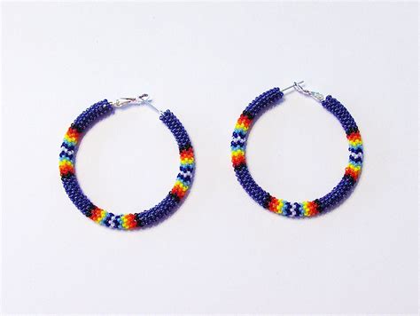 Native American Beaded Earrings A