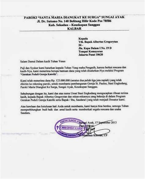 10 Contoh Surat Ucapan Terima Kasih Untuk Berbagai Keperluan Contoh Images