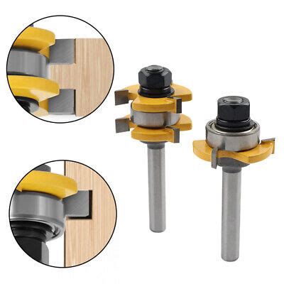 Pcs Mm Shank Tongue And Groove Router Bit Set Woodworking