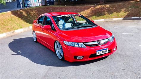 Civic Vermelho G Multim Dia Do Tesla Youtube