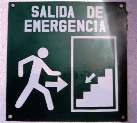 Patzcuaro 106 | Emergency Exit sign Patzcuaro, Mexico | Michael Swigart | Flickr