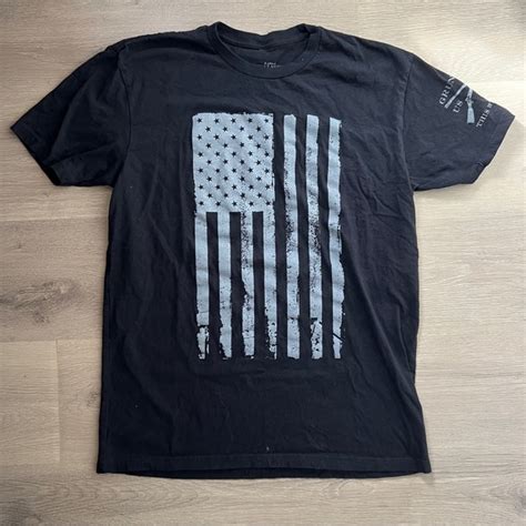 Grunt Style Shirts Grunt Style Mens American Flag T Shirt Black