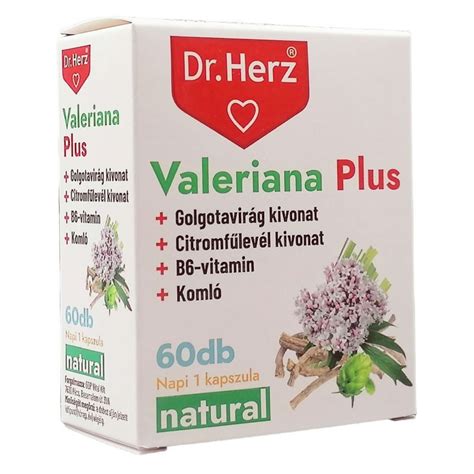 Ft Dr Herz Valeriana Plus Kapszula Db Herbaposta Webshop