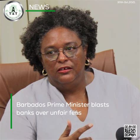 Barbados Prime Minister blasts banks over unfair fees - Public Services ...