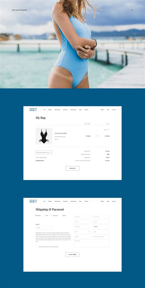 Brazilian Bikini Shop Concept Behance