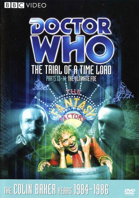 Doctor Who The Trial Of A Time Lord Parts The Ultimate Foe Dvd