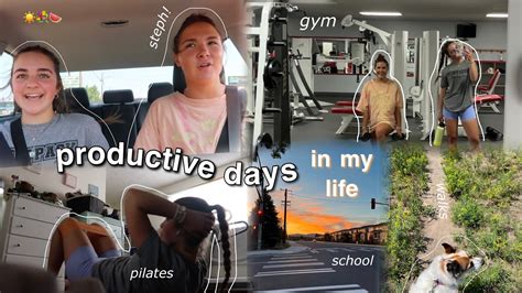 Productive Days In My Life Gym Bible Study Workouts School And More