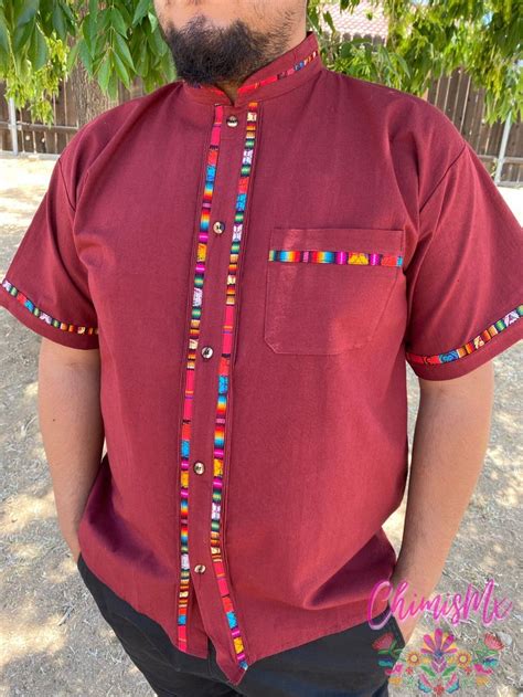 Mens Mexican Traditional Shirt Guayabera For Men Fathers Day T